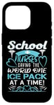 Coque pour iPhone 16 Pro School Nurses Saving The World One Ice Pack At A Time