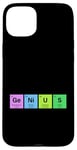 Coque pour iPhone 15 Plus GENIUS Tableau périodique Science Cadeau STEM Lab Chimiste Elements