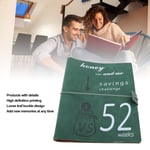 Soft Wear-Proof Money Saving Challenge Planner with Cash Envelopes for Couples