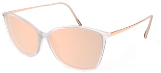 Lunettes de Soleil Silhouette SUN LITE 3192 Clear WHITE/BROWN PINK GOLD  femme