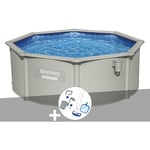 Kit piscine acier ronde Bestway Hydrium 3,60 x 1,20 cm + Kit d'entretien Deluxe