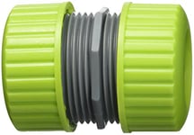 Xclou Raccord réparateur de tuyau d'arrosage 19mm - Réparateur de tuyaux diamètre universel - Raccord pour tuyau d'arrosage en plastique vert