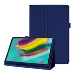 Samsung Galaxy Tab A 10.1 (2019) litchi läderfodral - Mörkblå