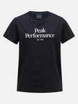 Peak Performance Junior Original Tee - Unisex - Sort - 130