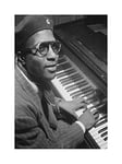 Wee Blue Coo Music Vintage Photo Portrait Jazz Legend Thelonious Monk Wall Art Print