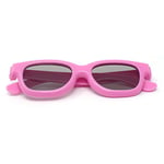 4 x Passive 3D Pink Kids Childrens Glasses for Passive TVs Cinema Projectors