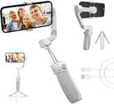 Smooth Q4 [Official] Stabilisateur Smartphone 3 Axes Avec Perche Telescopique, Telephone Gimbal Pour Iphone Et Android Avec Trepied, Pour Vlog, Vidéos Youtube Et Tiktok[SMA073960]