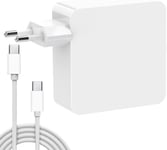 Chargeur USB C, 61W USB C Adaptateur pour Mac Book Pro, Chargeur 61W Type C avec Câble USB C Compatible avec Mac Book Air/Pro/Retina, iPad Pro, iPhone 11/11 Pro/Pro Max, Huawei, Samsung