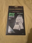 Game of Thrones Metal Earth Iron Throne ICONX model kit Unused New