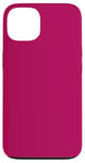 Coque pour iPhone 13 Couleur rose foncé uni