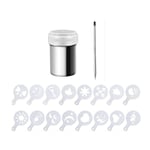 Cocoa Shaker,Coffee Powder Shaker 16 Pcs Coffee Cappuccino Stencils & Pen5938