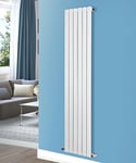 NRG 1800x408 Vertical Flat Panel Designer Radiators Central Heating Rad White