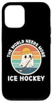 Coque pour iPhone 13 Vintage Ghost : le monde a besoin de plus d'amateurs de hockey sur glace