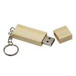 U Disk Wooden Bamboo Usb Flash Drive Pen Drives Wood Chip 4gb 8gb 16gb 32gb Memory Stick With Keychain Gift 16GB C