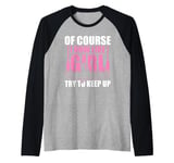 Cute Rowing For Women Girls Paddling Oar Row Machine Rower Raglan Baseball Tee