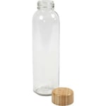 Kristinas Pyssel Och Hobby Vattenflaska av Glas Med Bambu-kork - 500 ml