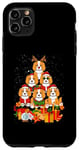 iPhone 11 Pro Max Cavalier King Charles Spaniel Merry Christmas Tree Lights Case