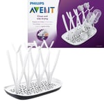 Philips Avent Egouttoir design pour 8 Biberons Noir et Blanc (Modèle SCF149/00)