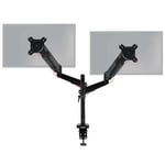 Duronic Gas Monitor Arm Stand DMG52 | Double PC Desk Mount | Height Adjustable |