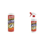 BARRIERE A INSECTES Anti-Fourmis Poudrage & Arrosage Action Choc 500 g, BARFOP500R & Spécial Fourmis et autres rampants, Prêt à l'emploi, 750 ml, BARFOPRET