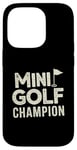 Coque pour iPhone 14 Pro Mini Golf Minigolf Minigolfer Golfeur pour Mini golfeur