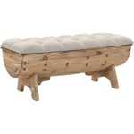 Banc de rangement, Banc de rangement, Coffre de rangement Bois massif et tissu 103 x 51 x 44 cm MaisonChic