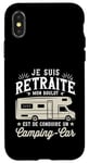 Coque pour iPhone X/XS Camping Car Papy Humour Camping Car Cadeau Campeur Retraite