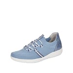 Rieker Femme L7462-12 Basket, Bleu, 36 EU