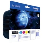 Brother LC-1280 XL Original Ink Cartridge Black, Cyan, Magenta, Yellow Pack of 4 Multipack