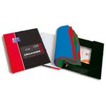 Oxford Cahier trieur Organiserbook - spiralé couverture polypro 160 pages 5x5 24,5 x 31 cm