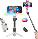 Gimbal Stabilizer for iPhone, Sefie Stick Tripod with Auto Face Tracking for TiK