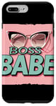 Coque pour iPhone 7 Plus/8 Plus Cool Boss Babe Lunettes de soleil Costume