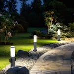 Lumière de Plancher Extérieur Lampe à Pied Jardin Prise Inox Terrasses 3x