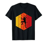 Vintage Retro Cool Climbing Bouldering Sunset Climbing Wall T-Shirt