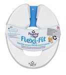 Toddler Essentials Flexi-Fit Toilet Trainer (Penguin White/Grey) - Adjustable & Secure Fit for a Wide Range of Toilet Seats