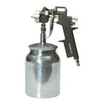 Stanley - Pistolet à peinture pneumatique professionnel de 1,8 mm, contenance de 1 l, 300 L/min, 4 bar - grey