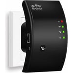 Répéteur WiFi, Amplificateur WiFi Puissant, WiFi Extender N300, WiFi Signal Booster, 1 Port Ethernet, Couvre jusqu'à 200㎡, Facile à Installer,