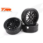 [FR] Team Magic Gomme - 1/10 Drift - montato - Cerchi 8 Spoke Neri - 12mm Hex -