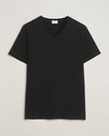 Filippa K Organic Cotton V-Neck T-Shirt Black