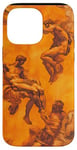 Coque pour iPhone 14 Pro Max Orange Art tropical moderne – Création d'Adam par Michel-Ange