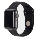 Apple Watch (38/40/SE/41mm) Holdit Rem Silikon - Black