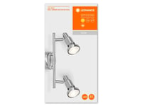 Ledvance Spot, Utanpåliggande Spotlight, Gu10, 2 Lampor, Led, 5,2 W, Silver