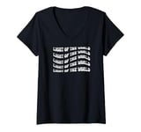 Womens Light Of The World, Bible Verse V-Neck T-Shirt