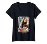 Harry Potter Hermione Colorful Paper Collage T-Shirt avec Col en V