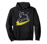 Black Labrador Retriever chasing a ball Labrador Retriever Pullover Hoodie