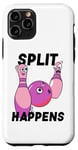 Coque pour iPhone 11 Pro Split Happens Bowler Funny Bowling