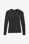 Vila - Topp viEleina O-neck L/S Top - Svart