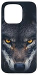 iPhone 15 Pro Wolf Lovers Black Wolf Wild Animal Lovers Wolf Illustration Case