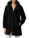 Urban Classics Women's Ladies Oversized Sherpa Coat, Black (Black 00007), 5XL