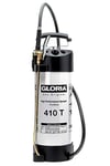 GLORIA 410 T Profiline, Pulvérisateur à pression haute performance de 10L | Pulvérisateur professionnel oléofuge en acier inoxydable | avec raccord de compresseur et manomètre | 6 bar | blanc/noir